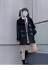 Ladies Coats Autumn/Winter Thickened Warm Solid Hooded Single Row Cow Horn Button Academy Style Woolen Coat Women's Clothing