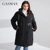 brand women's coat Women's winter jacket down parka warm outwear Female black patchwork thick jacket 020