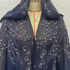 Middle East Africa Muslim Long Robe Vintage Diamond Bead Shoulder Cover Hooded Cloak Dress Bat Sleeve Women's Dress