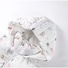 Women's Floral Print Hooded Puffer Jacket with Bow Decor Cute Oversized Winter Warm Coat Loose Casual Feminine Outerwear