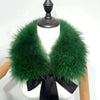 Raccoon Fur Collar Women Winter Coat Hood Decor Furry Fur Collar Warm Coat Shawl Natural Raccoon Fur Scarf Neck Warmer