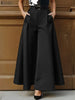 Stylish Women's Wide Leg Pants Elegant High Waist Loose Solid Color Trousers Autumn Commuting Streetwear S-3XL