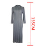 Tianpei Pleats Spring Autumn Winter Women Long Sleeve Comfortable Dress Korean Style Casual Designer Clothes