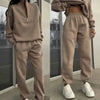 Women's Clothing Versatile Casual Sweatshirt Long-sleeved Pullover Tops Trousers Two-piece Set Womens Sport Outifits