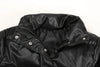 Winter Parka Coat Women's Jacket Thick Warm Women Black PU Leather Coats Women Elegant Zipper Faux Leather Jackets Tops