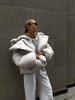 Winter Warm Cotton Puffer Jackets Women's Loose Parkas Coat Vintage Bread Jacket Outwear Office Ladies Quilted Jacket