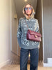 Spring Paisley Cashew Flower Jacquard Jacket For Women Casual Long Sleeve Zipper Sweater Lady Chic Street Knitted Outerwear