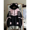 Aesthetic Elegant Sweatshirt Sets Woman Y2k Patchwork Design Coat + Warm Casual Pants Female Zipper Design Chic Outfits Winter