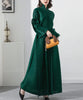 Spliced Pleated Dress For Women V-neck Long Sleeves Designer Belt Party Dresses Patchwork Female Clothing 2YA1324