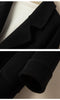 Autumn and Winter Reversible Woolen Coat Women's Mid-Length Small Hepburn Style Woolen Coat Loose