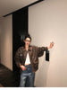 Spring Autumn Cool Handsome Retro Oversized Distressed Brown Soft Faux Leather Jackets for Women Zipper Runway