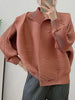 Spring Pleated Short Coat Women's Casual Style Loose Big Collar Single Breasted Elastic Outwear Jacket 2DB1992