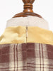 Mock Neck Bowknot Plaid 50s Vintage Dresses for Women 3/4 Length Sleeve Autumn Winter Elegant Pockets Midi Dresses