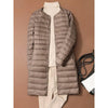 Women Solid Puffer Autumn Winter O-Neck Female Thin Duck Down Jackets Portable Women Windproof Puffer Parkas