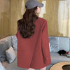 Spring Autumn Style Commuter Suit Women Long Sleeved Casual Loose Solid Color Suit Jacket Clothes Top