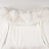 Fur Patchwork Knitted Dress Women's Grace One Shoulder Solid Slim High Waist Dress Autumn Winter Christmas Party Clothes