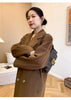 101801 Women Coat Winter Women's Jacket 10% Cashmere 90% Wool Classic Camel Wool Coat