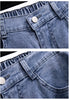 Women Jeans Stretch Casual Trousers Washed Denim Straight Pants Female Fleece Loose Vintage Jeans XL-7XL Oversize Autumn Winter