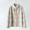 Imitation Mink Coat For Women Autumn Winter Thicken Warm Stand-up Collar Velvet Fur Jacket Female Korean Loose Fur Outwear