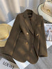 Women's Blazer Spring Autumn Korean Long Sleeve Office Straight Suit Jacket Casual Loose Street Blazers Coats