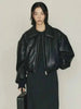 Women's Autumn Winter Clothes Solid Color Leather Thicken Warm Female Short Cotton Jacket 5C1437