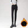 Women's Fleece Warm Winter Jeans Thicken Elastic Skinny Pencil Pants Korean Slim Plush Thermal Leggings Trousers