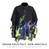Denim Shirt Women's Spring Autumn Washed Loose Street Print Jacket and Coat