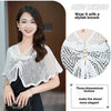 Short Outer Wear Multicolor Knitted Shawl Breathable Short Tulle Shawl Thin Coat Women
