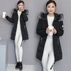 Parkas Women Winter Jacket Coat Hooded Fur Collar Outwear Female Parka Thick Cotton Padded Female Overcoat