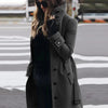Women's Woolen Coat Outerwears Autumn Winter Warm Female Jackets Single Breasted Turn-down Collar Long Women's Clothes