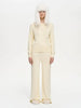 Women's Autumn Winter Knit Cardigan Pants Set Slim Fit Long Sleeve Long Trousers Simple Solid Color Sweater Suit