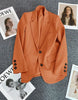 Elegant Office Lady Blazers for Women Long Sleeve Single Button Blazer Coats Female Top Suit Jackets Outerwears