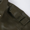 Vintage Zippers Short Leather Jackets Women's Casual Lapel Button Pockets Full Sleeve Coat Autumn Lady Chic Streetwear