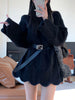 Off Shoulder Pullover Women Long Sweater Dress Autumn Elegant Knitted Long Sleeve Loose Casual Solid Tops Sweet Knitwear