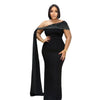 Street Women Diamonds Rhinestones Skew Collar Bodycon Maxi Long Dress Fall Vacation Evening Party Dresses Vestidos