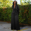 Street OL Work Women's Set Long Sleeve Blazers Tops and Wide Leg Pants Suit Fall Vacation Two 2 Piece Set Outfits