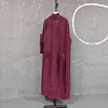 Spliced Pleated Dress For Women V-neck Long Sleeves Designer Belt Party Dresses Patchwork Female Clothing 2YA1324