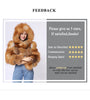 Janefur Real Fox Fur Shawl Poncho Women Elegant Wedding Bridal Formal Party Warm Winter Natural Fur Cape Coat