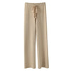 Soft Knitted Pants Women's Autumn/Winter Outerwear Hanging Knitted Wide Leg Pant White Floor Pants Straight Leg Pants