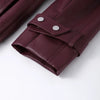 Street Pu Leather Women Long Coat Y2K Solid Belt Lapel Pocket Full Sleeve Female Jacket Autumn Winter Lady Outwear