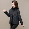 Autumn Winter Middle-aged Mother's Women Parkas Short Down Cotton Jacket Female Thin Loose Cotton Padded Parka Outwear