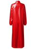 Women's Sexy Glossy Vinyl Metallic Dress Turtleneck Long Sleeve Shiny Clubwear for Rave Party Music Festival Night Out
