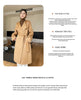 Dual Purpose Collar Wool Coat Horn Button Women 100% Wool Overcoat Double-Layers Autumn Winter Long Jacket Thick Trench Coat #23