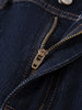 Slim Denim Jeans for Women Autumn Style Mid-waisted Zipper Flared Pants Cotton Retro Solid Chic Streetwear