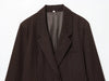 Fall/Winter Women's Street oversized pinstripe shoulder-padded loose suit jacket for women