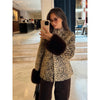 Dalmatian Faux Fur Jackets Women Lapel Collar Single Breasted Slim Fit Long Sleeves Coats Lady Autumn Street Outwear