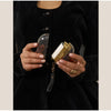 Elegant Black Women's Jacket Stand Collar Hollow Out Full Sleeve Waist-Closed Lady Coats Spring Chic Female Streetwear