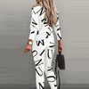 Urban Style Women's Casual Long Sleeve Printed Set Pants Autumn Comfortable Streetwear Outfit