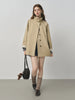 British Style Design Stand Collar Windbreaker Trench Jacket for Women Autumn Casual Chic Coats for Women