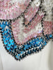 High Street Designer Vestido Women's Slash Neck Off The Shoulders Beaded Long Maxi Dress